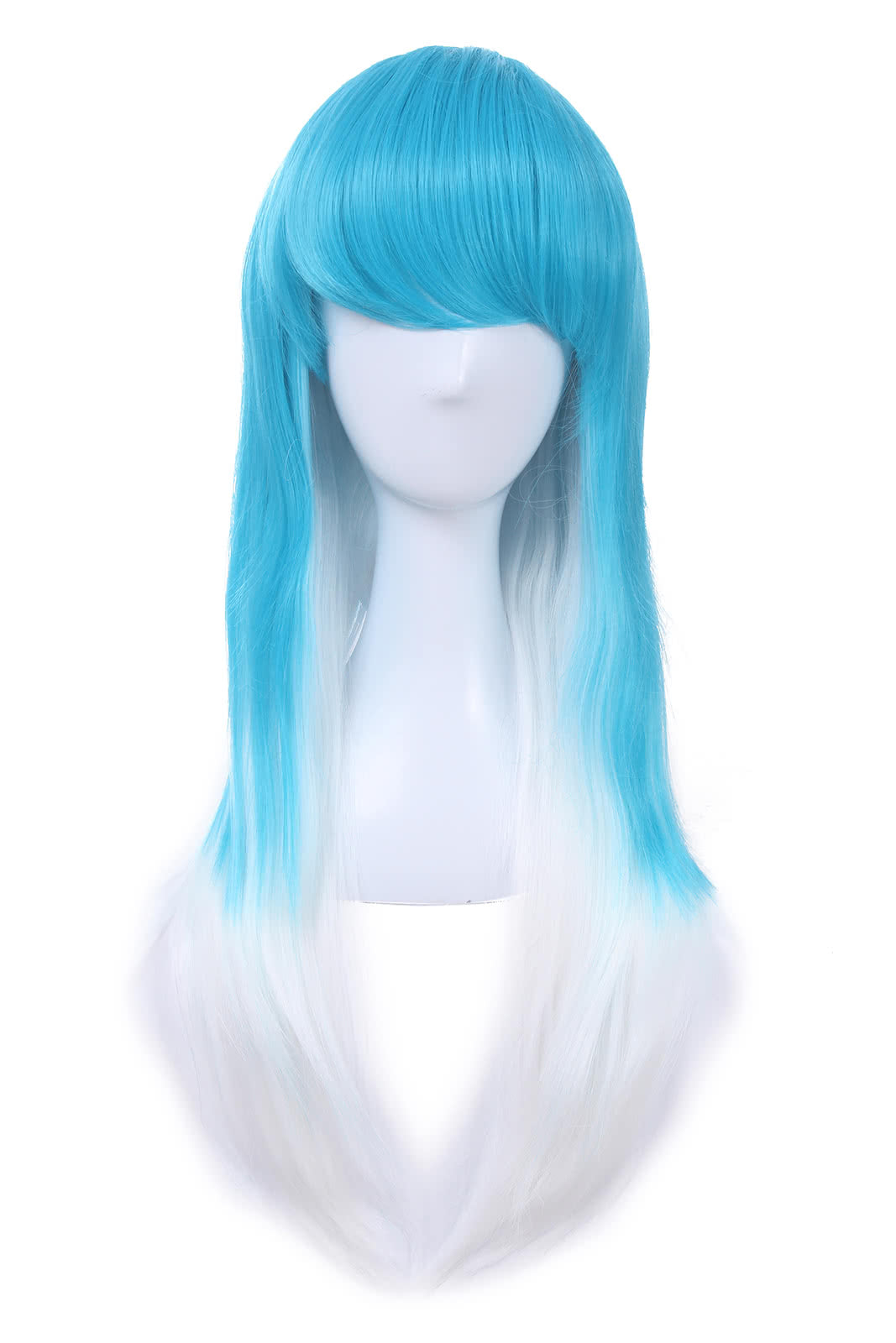 OROCOSPLAY Blue Mixed White Long Straight Wig - Fashion Cosplay