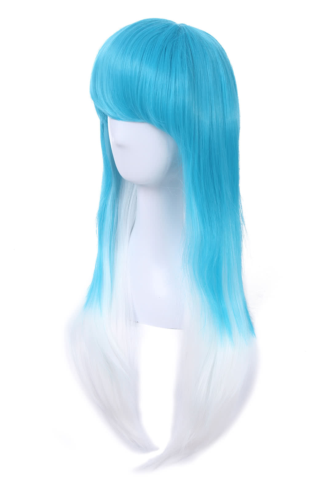 OROCOSPLAY Blue Mixed White Long Straight Wig - Fashion Cosplay