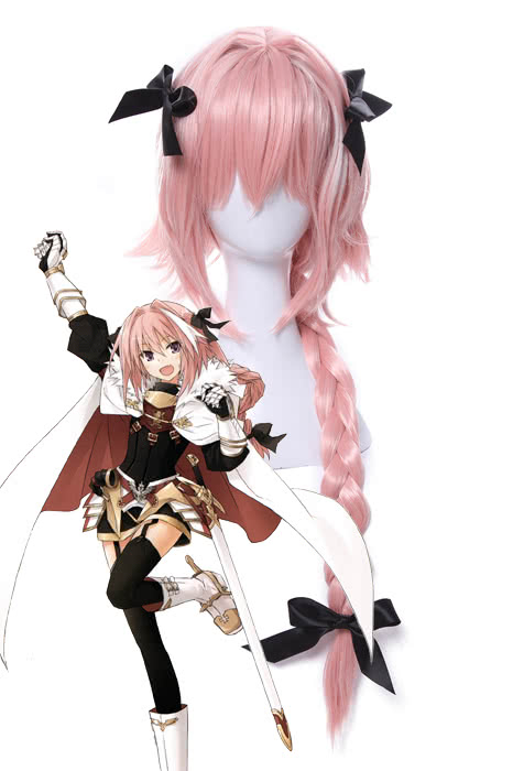 OROCOSPLAY Astolfo Pink Long Braid Cosplay Wig - Fate/Apocrypha