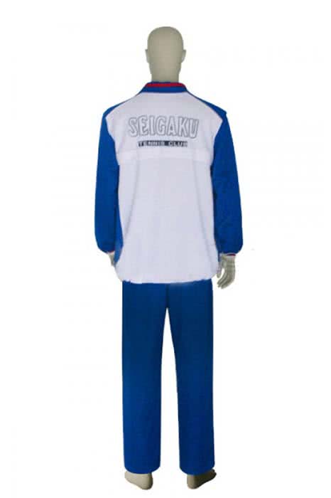 The Prince of Tennis School Uniform Cosplay Costume - Blue Tops Pants Set