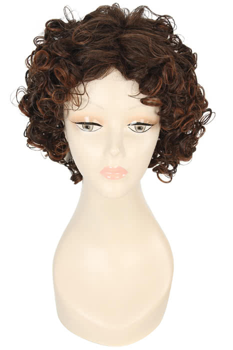 OROCOSPLAY Blonde Brown Short Curly Fashion Wig - 30cm Heat Resistant Sexy Style