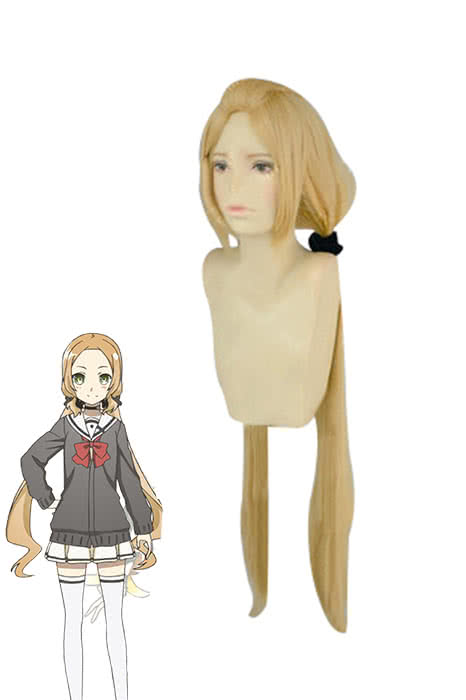 Fu Inubozaki Long Golden Straight Wig - Yuki Yuna Is a Hero Cosplay Wig