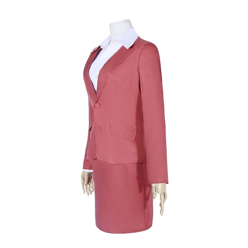 Narumi Momose Pink Suit Cosplay Costume - WotaKoi Love is Hard for Otaku Outfit