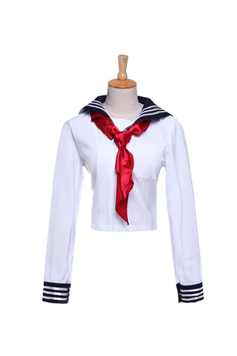 Cosplay Store Schoolgirl White Shirt Red Cravat - Japanese Uniform