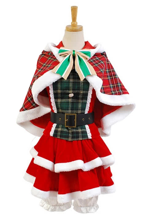 High Quality Anime Costumes Koizumi Hanayo Christmas Dress Costume - Love Live