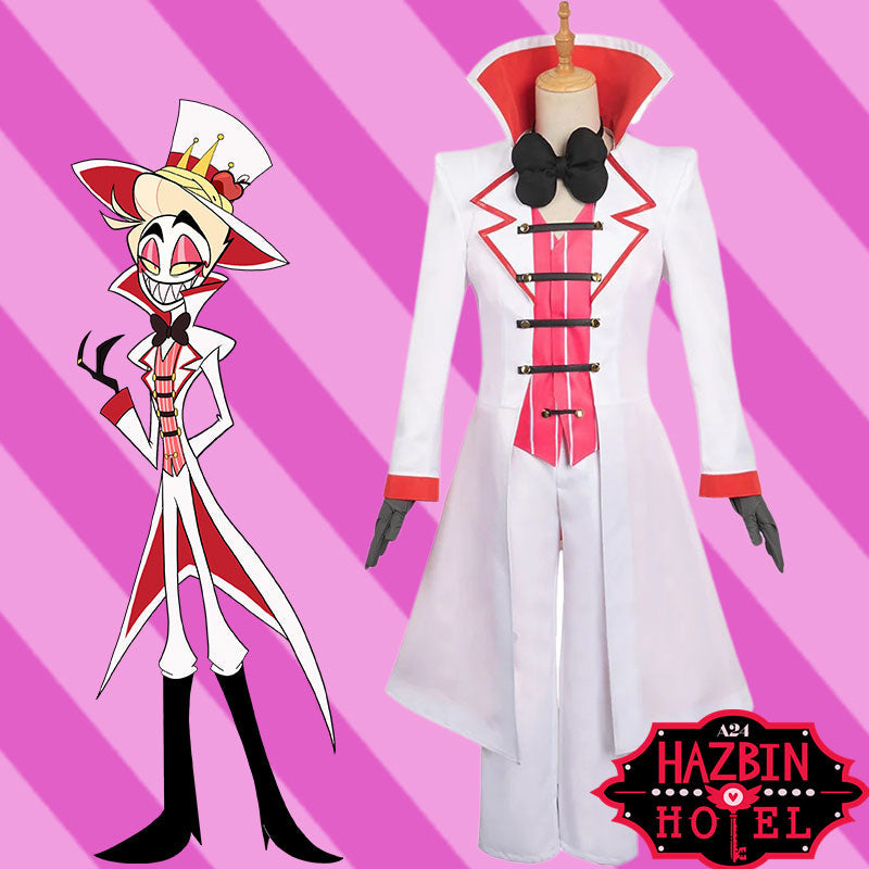 Hazbin Hotel Lucifer Cosplay Costume - Full Set with Coat & Bow Tie