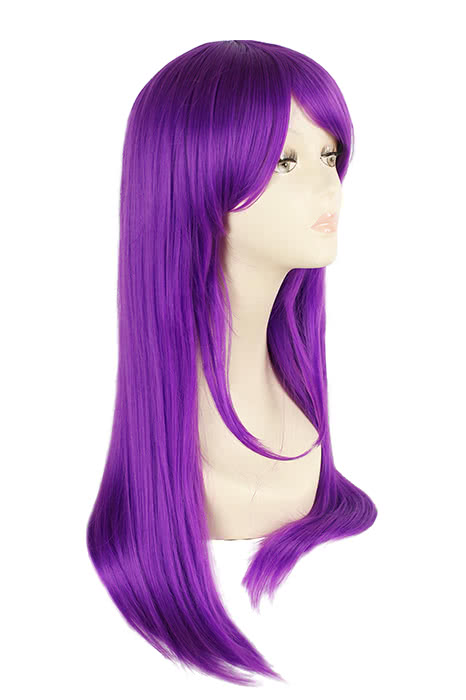 Kuroko no Basuke Murasakibara Atsushi Long Purple Straight Cosplay Wig - 60cm Heat Resistant Fiber