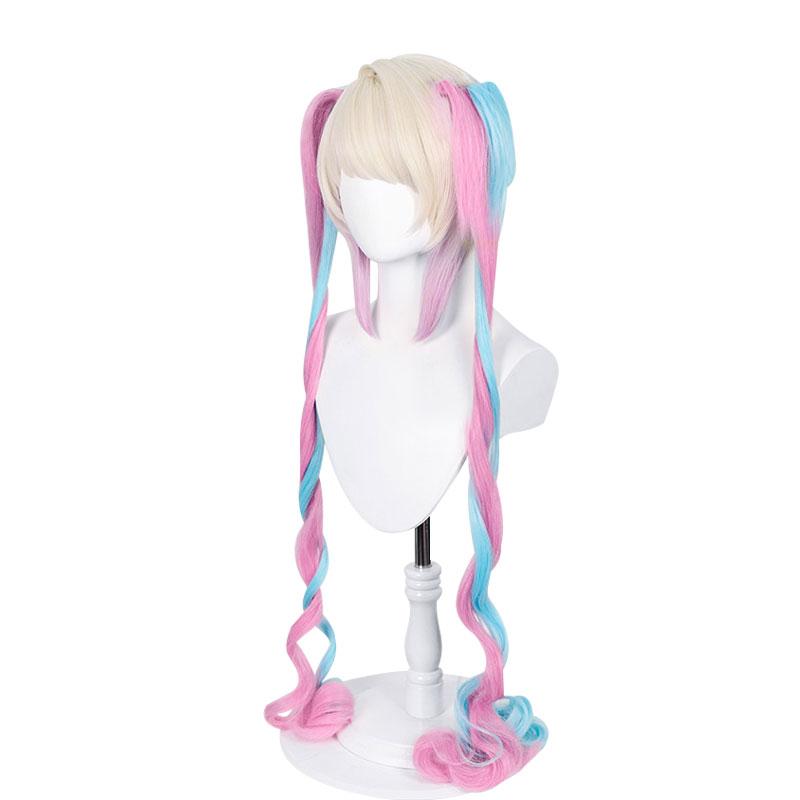 OROCOSPLAY KAngel Pink Blue Mixed Curly Wig - NEEDY GIRL OVERDOSE