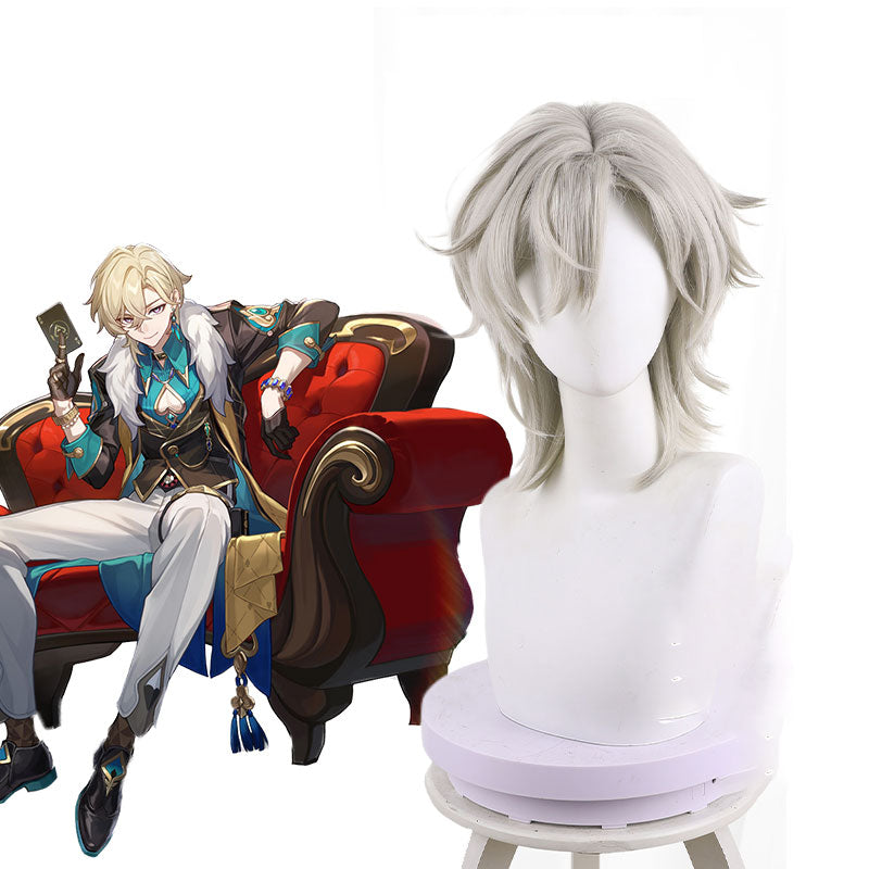 Cosplay Store Aventurine Silver Wig - Honkai: Star Rail