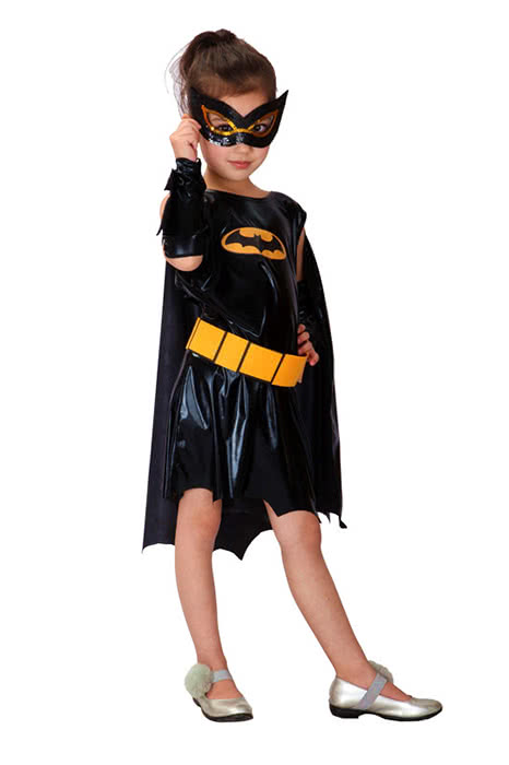 OROCOSPLAY Kids Batman Halloween Costume - Girls Superhero Cosplay Set
