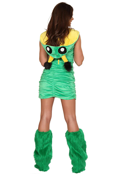 Women's Sexy Frog Green Animal Role Play Costume - Christmas Party Furry Suit