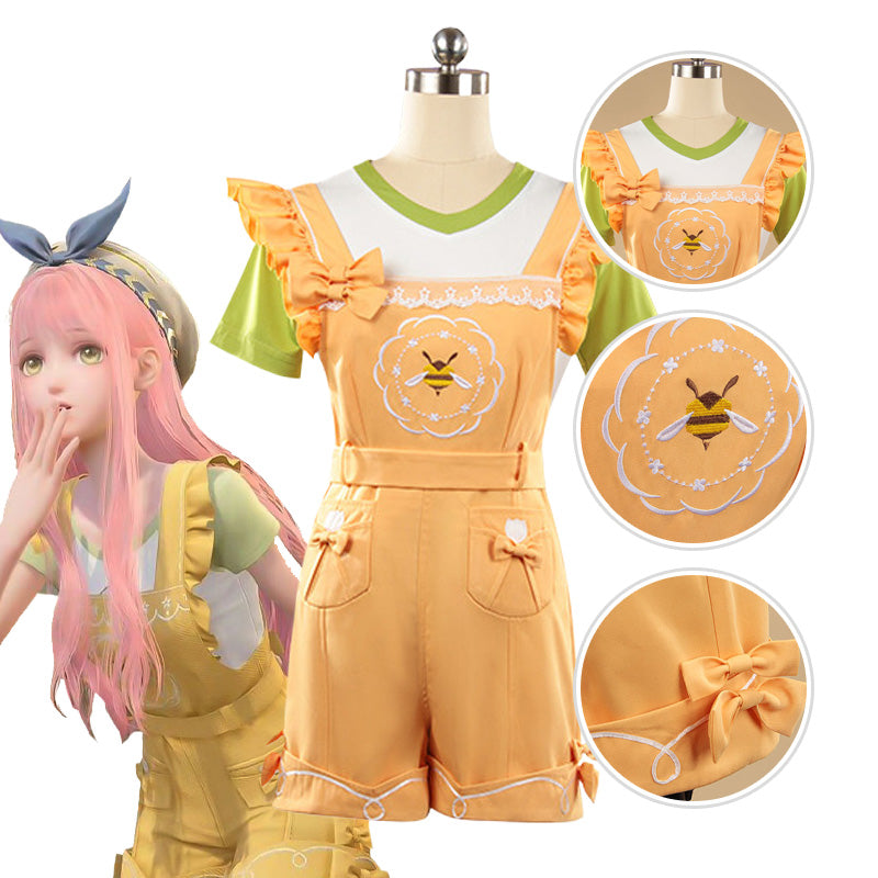 Cosplay Store Infinity Nikki T-Shirt & Suspender Pants Set - Game Costume