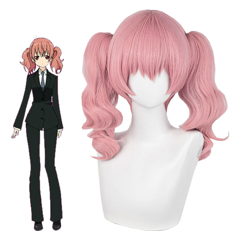 Cosplay Store Roromiya Karuta Pink Curly Wig - Inu × Boku SS