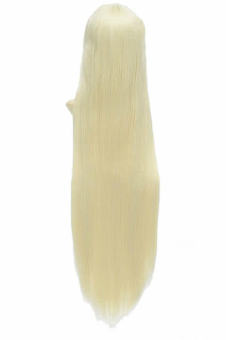 Inu x Boku SS Yukinokouji Nobara Pale Golden Straight Cosplay Wig - 100cm Synthetic High Temp Fiber