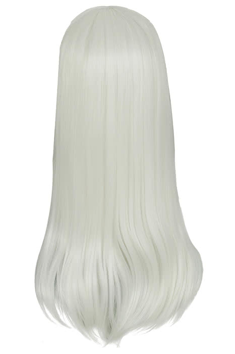 Kantai Collection Shimakaze Long White Straight Cosplay Wig - 60cm Heat Resistant Fiber