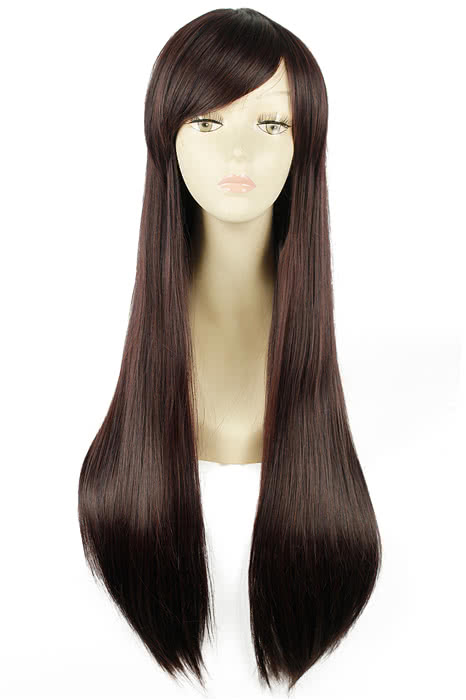 Touhou Project Kirisame Marisa Long Brown Straight Cosplay Wig - 77cm Heat Resistant Fiber