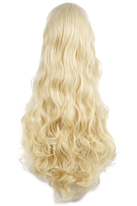 Amagi Brilliant Park Latifah Fullanza Long Yellow Cosplay Wig - 90cm Heat Resistant Fiber