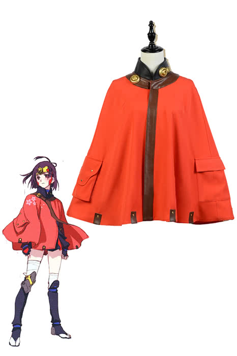 Cosplay Store Mumei Red Cloak Costume - Kabaneri of the Iron Fortress