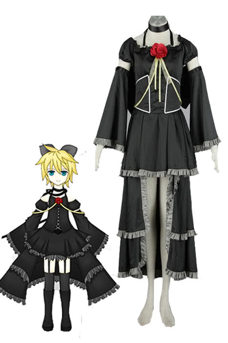 Dark Kagamine Rin Uniform Dress Set - VOCALOID Cosplay Costume