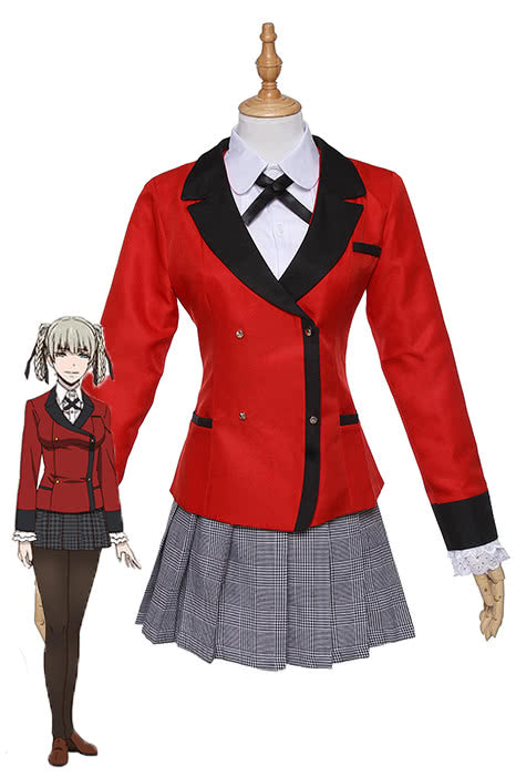 Cosplay Store Momobami Kirari Red Uniform Costume - Kakegurui