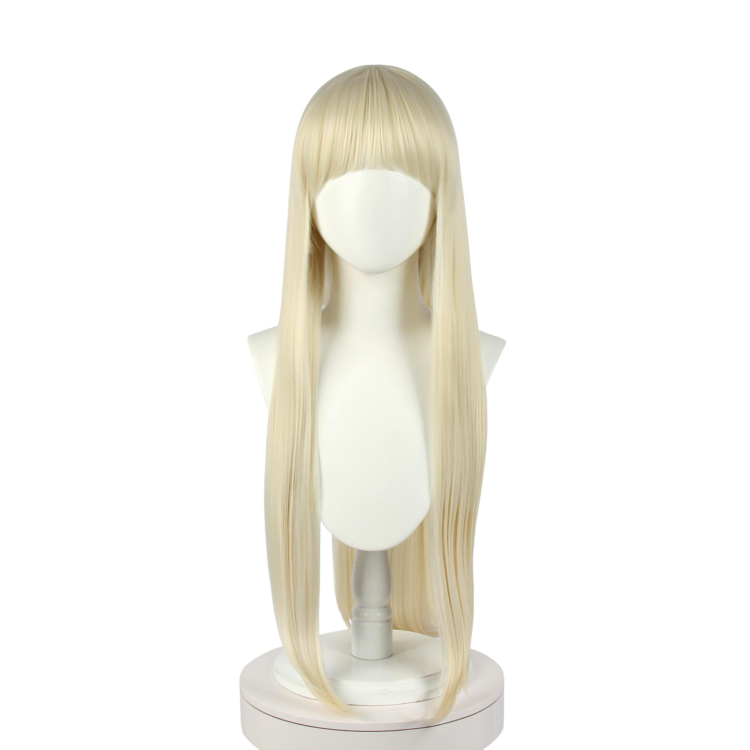 Kakegurui Yomoduki Runa Blonde Straight Cosplay Wig - 80cm Synthetic Fiber