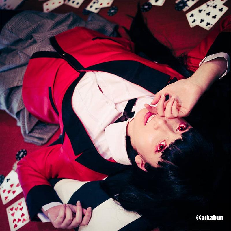 Cosplay Store Yumeko Jabami Black Long Wig - Kakegurui