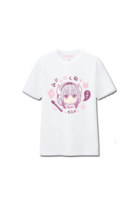 OROCOSPLAY Kanna Kobayashi White Cotton T-Shirt - Miss Kobayashi's Dragon Maid