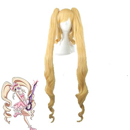L-email wig Nui Wallpaper Long Curly Blonde Wig - KILL LA KILL