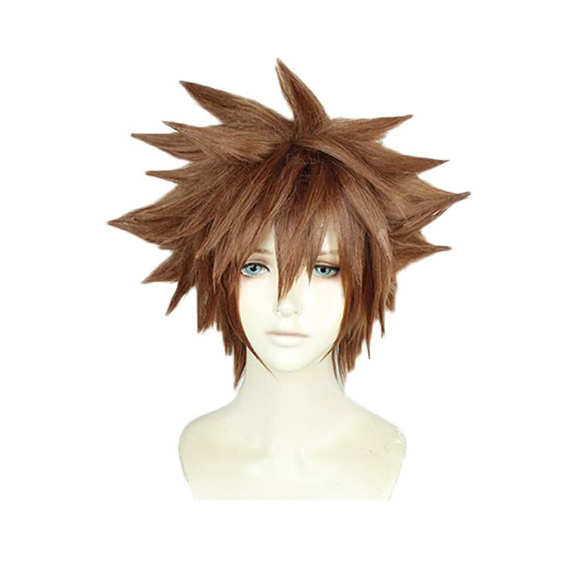 Rolecos Sora 3rd Ver Short Brown Cosplay Wig - Kingdom Hearts