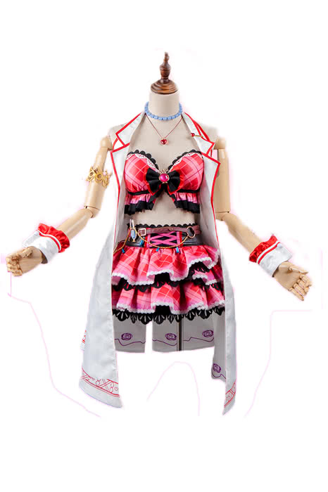 Ichinose Shiki Red Cosplay Costume Outfit - The Idolmaster Cinderella Girls Starlight Stage