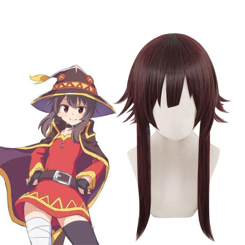 Rolecos Megumin Brown Cosplay Wig - Kono Subarashii Sekai ni Shukufuku wo!