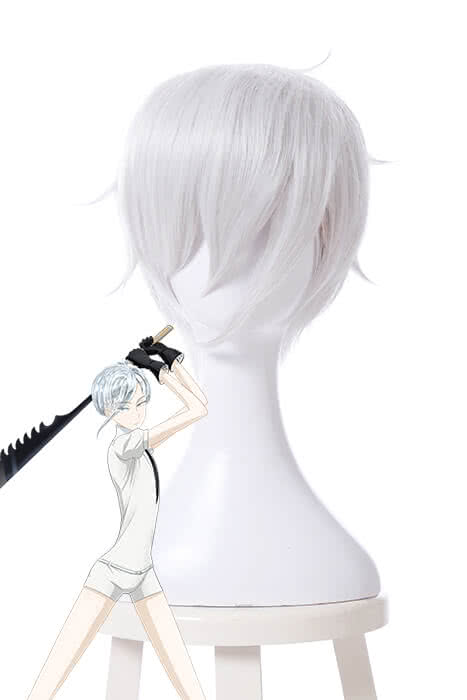 Rolecos Antarcticite Silver White Short Cosplay Wig - Land of the Lustrous