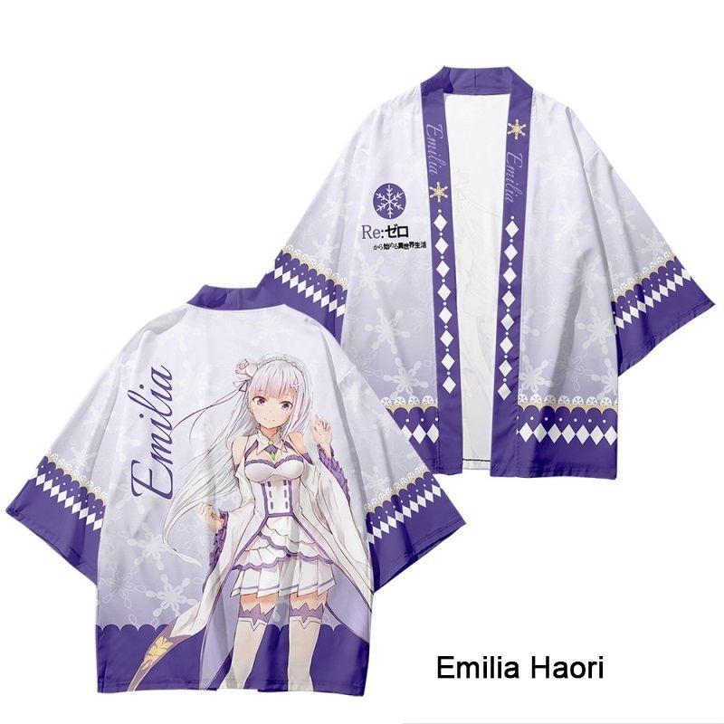 Official Collection Emilia Haori Cosplay Costume - Life In A Different World From Zero