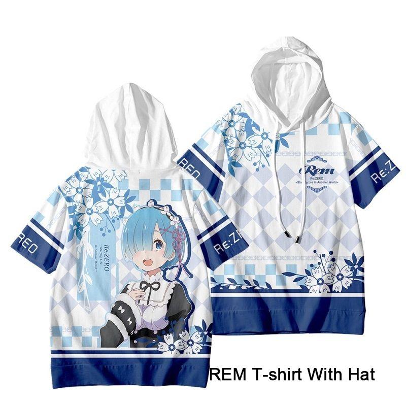 Cosplay Specialists Rem T-Shirt & Hat Set - Life In A Different World From Zero