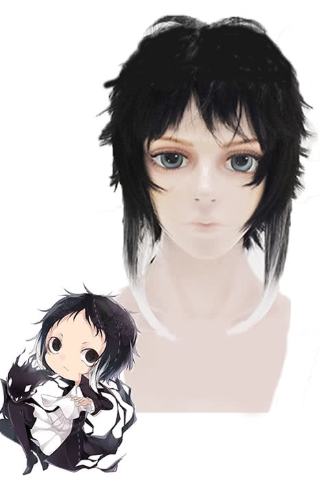 OROCOSPLAY Akutagawa Ryunosuke Black White Wig - Bungo Stray Dogs