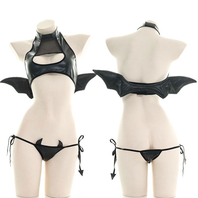 Cosplay Specialists Little Devil Black Lingerie Set - Sexy