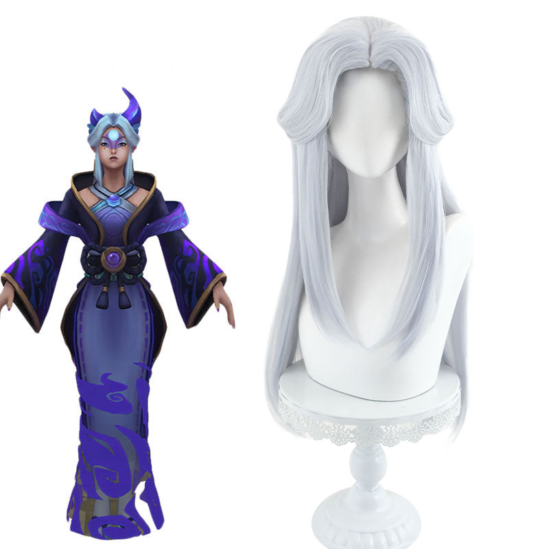 High Quality Cosplay Wigs Alune Spirit Blossom White Curly Wig - LOL Halloween