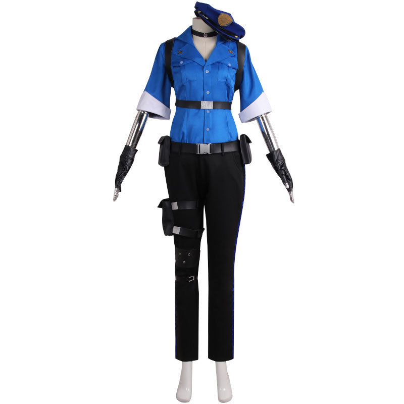 High Quality Anime Costumes Caitlyn Officer Cosplay Costume - LOL Halloween