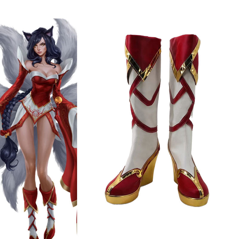 High Quality Cosplay Shoes Ahri Nine-Tailed Fox Cosplay Shoes - LOL