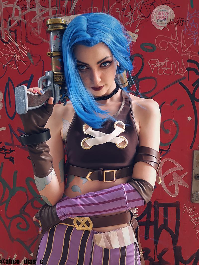 OROCOSPLAY Arcane Jinx Blue Cosplay Wig - League of Legends