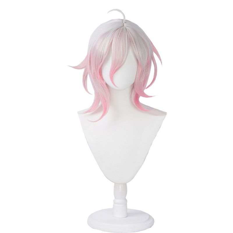 Official Collection Briar Short White Pink Cosplay Wig - League Of Legends