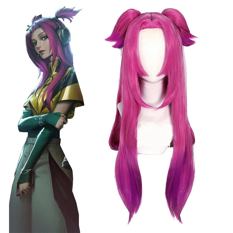 Official Collection Heartsteel Alune Pink Cosplay Wig - League Of Legends