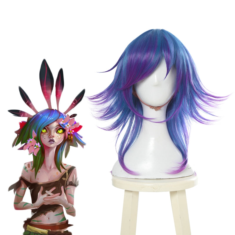High Quality Cosplay Wigs Neeko Mixed Color Wig - LOL