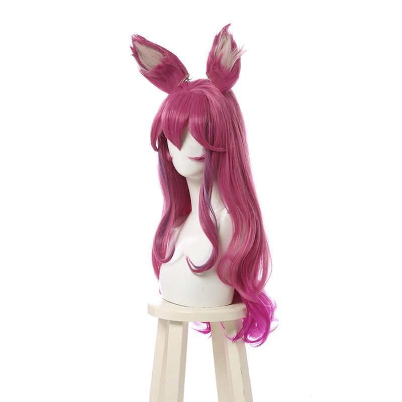 High Quality Cosplay Wigs Ahri Spirit Blossom Pink Long Wig - LOL Halloween