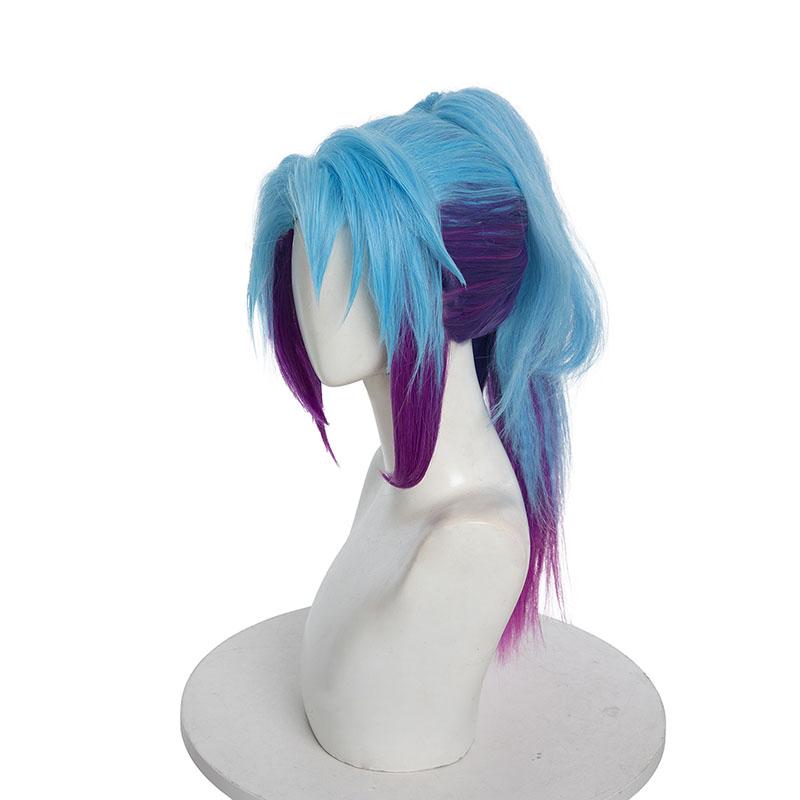 High Quality Cosplay Wigs Akali Star Guardian Blue Purple Wig - LOL Halloween