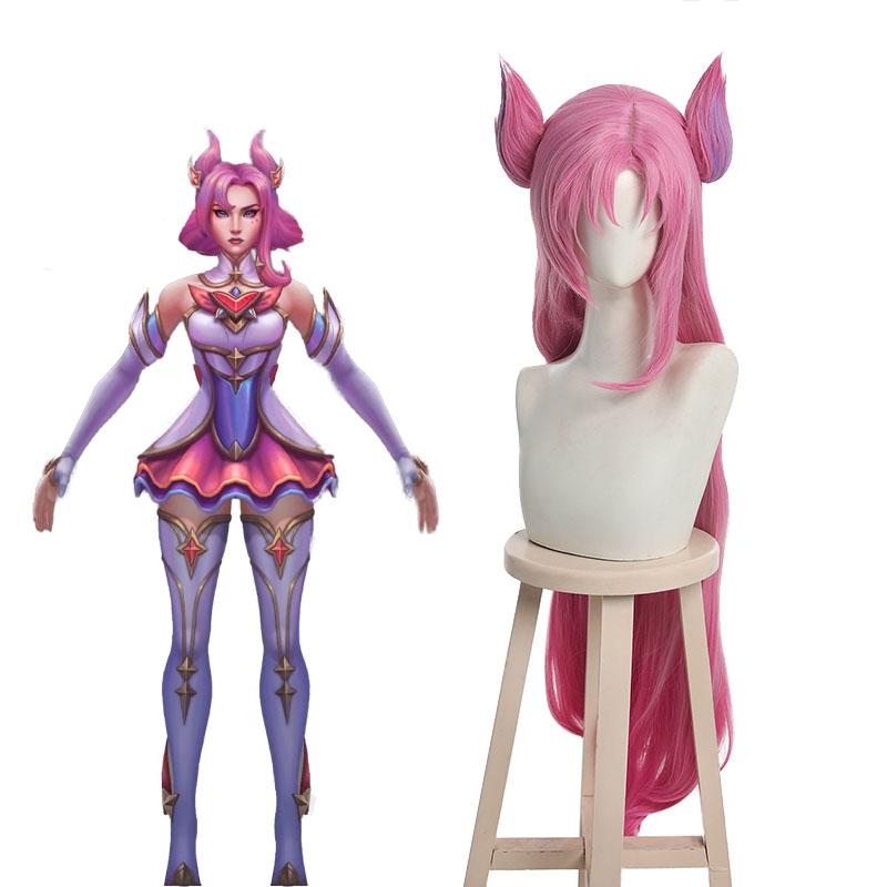 High Quality Cosplay Wigs KaiSa Star Guardian Gradient Long Wig - LOL Halloween