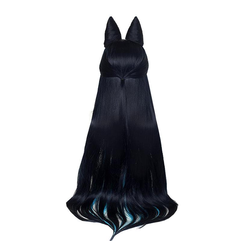 High Quality Cosplay Wigs Syndra Star Guardian Black Blue Wig - LOL Halloween