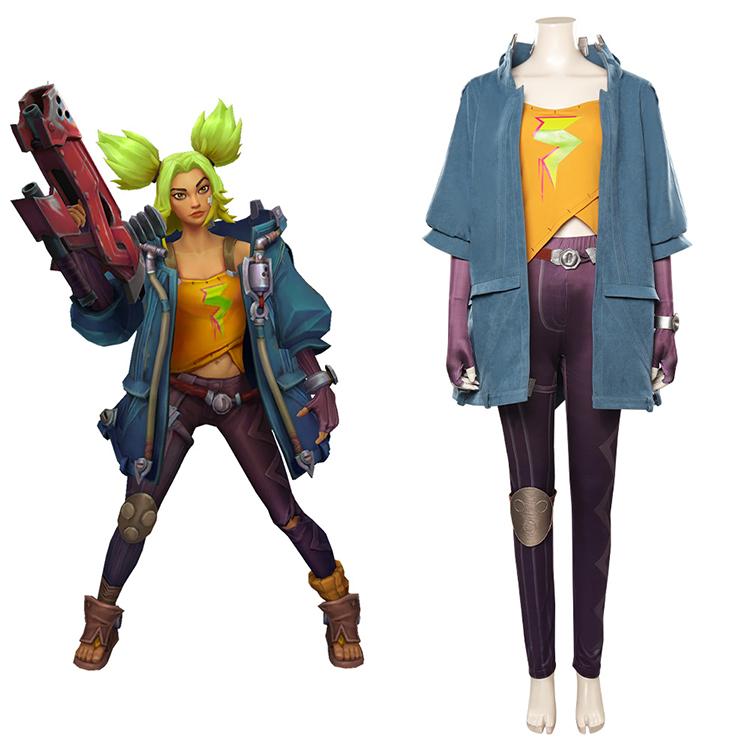High Quality Anime Costumes Zeri The Spark of Zaun Costume - LOL