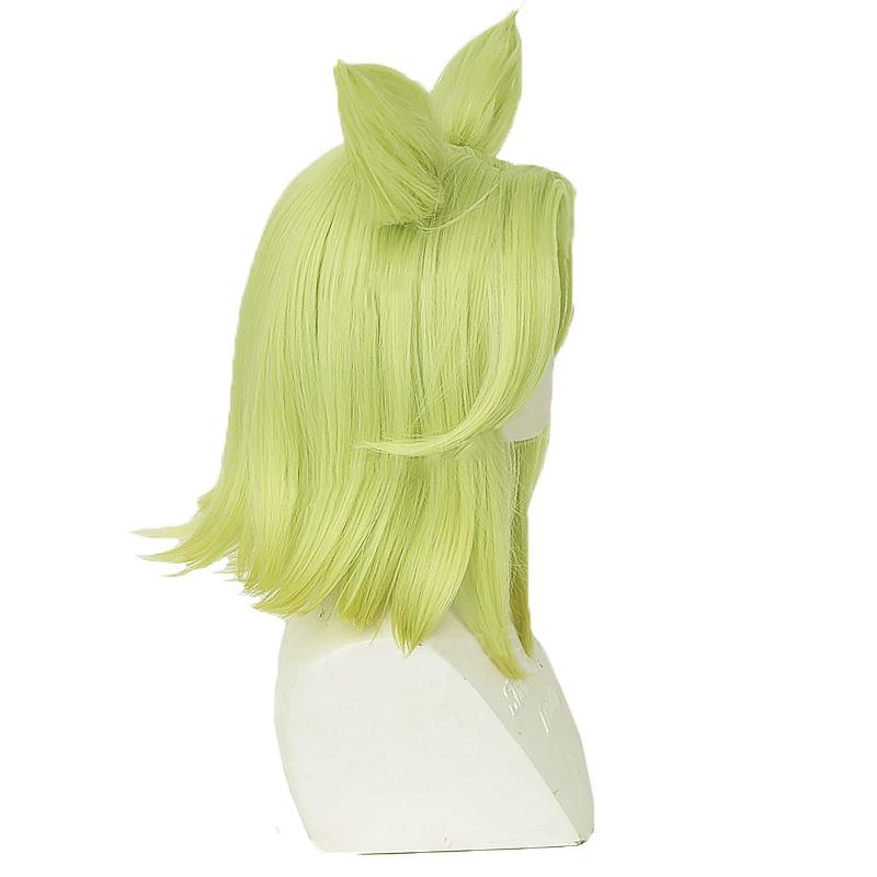 High Quality Cosplay Wigs Zeri The Spark of Zaun Green Straight Wig - LOL Halloween