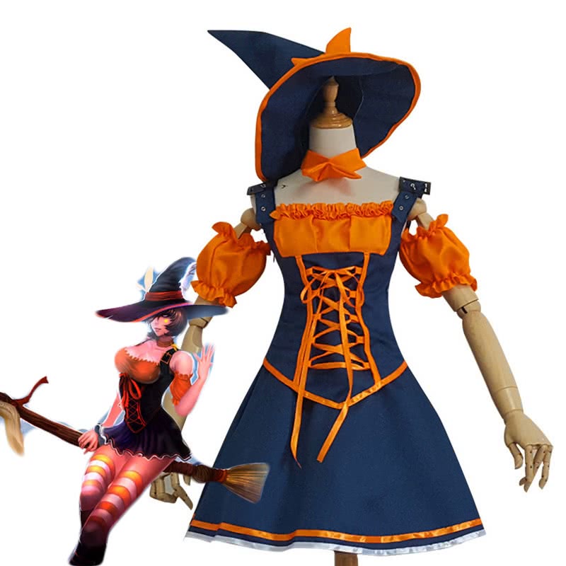 High Quality Anime Costumes Nidalee Wild Huntress Halloween Witch Costume - LOL